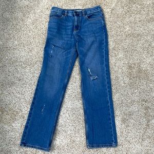 Mens or kids blue ripped jeans